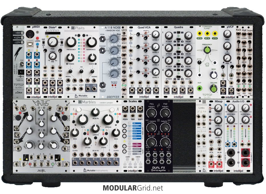 Ladik M-136 6ch slider mixer - Eurorack Module on ModularGrid