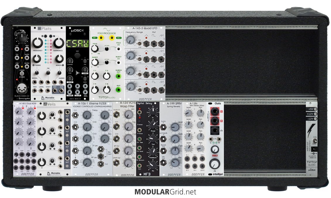 Ladik M-136 6ch slider mixer - Eurorack Module on ModularGrid