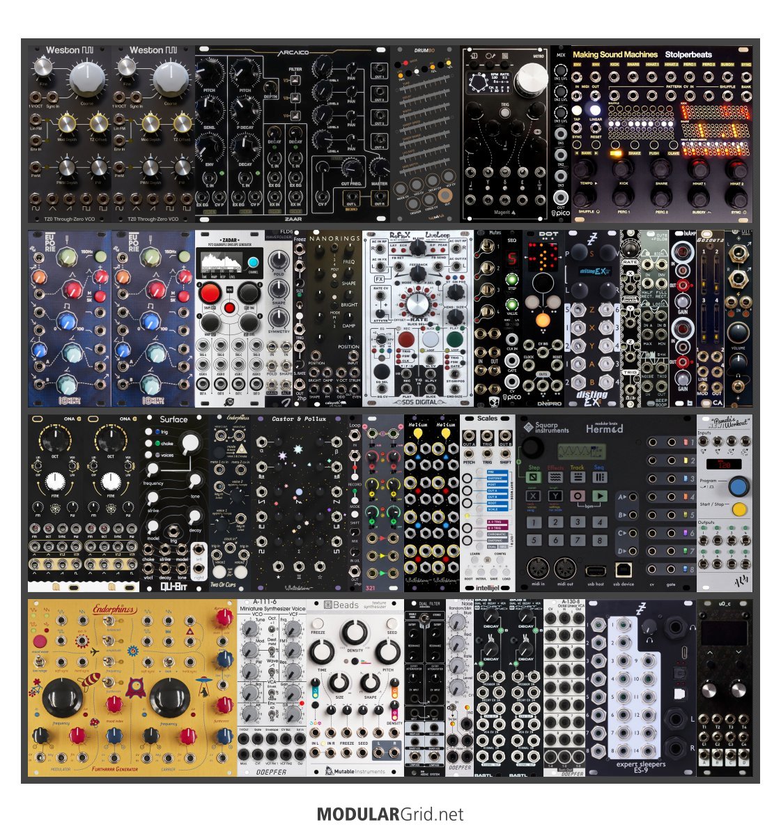build me a drum rack r/modular