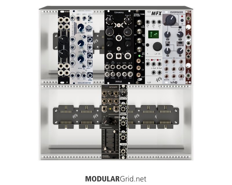 Crone Module Rack 6u board rack (copy) - Eurorack Modular System from Crobi on ModularGrid