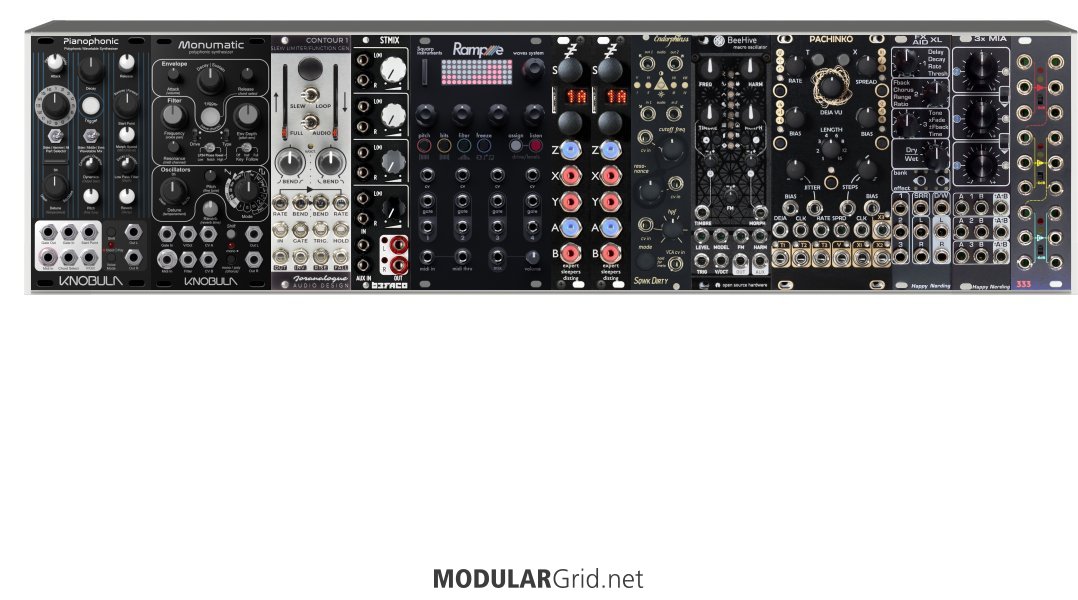 Modulo Rack Price Racks Principaux (104hp x2) Complet - Eurorack Modular System from ...
