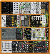 HoriSonicGoldenVVT | TR8S(090Rainbow 2), SH01A(1-2), Sub Phatty(1-2), Mbase(r17), OB6(044)&gt;pico Left, Minilogue(Die 4 U)&gt;Pico Right, 