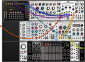 * 11CABLES voice into Tapo delay variations w/ reverb