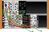 Grumbly noise with high oscillating overtones