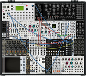 combining oscillator of moog mother 32 and analogue systems using filters and envelope
