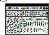 Basic 2VCO patch with PWM