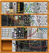 Magic hour Apr 18 2021 matrix 1-1 Varigate 1-1 | Octa Cue L to Ears L, TD-3 to Matrix in 3, Minilogue to Matrix in 4, Octa Cue R to Matrix in 6, mBase r19, Tanzmaus to mixer 2,3