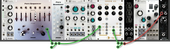 06CABLES Oscilloscope control voltage and pitch change