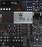 My chevroned Eurorack