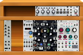 My bleached Eurorack