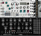 Moog 60HP x 2 Drum Synths Grids