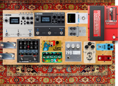My cursive Pedalboard