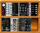 groove box. mangled samples, sequenced beats, mono synth (sequenced) delay reverb