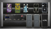 Guitar input pedalboard