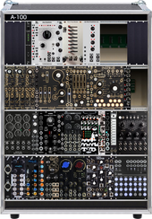 My Doepfer 9U Eurorack +. Moog 3U 60HP case