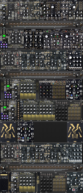 Dual Make Noise Black &amp; Gold Shared System (2016 &amp; 2022)