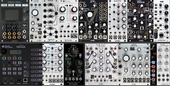 208 HP Fully Featured - sequencer, analog &amp; digital synths including wavetable, sampler, filter, distortion, modulations, fxs/time based fxs, vcas, mixers, line level mixer note: top 2 rows are final