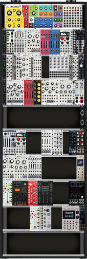 Wishlist 2nd Stage II - 19" 84HP Suitcase - (KSPro = Clock Source, Sequencer, MIDI2CV)