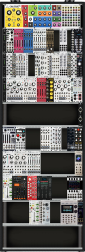 Wishlist 2nd Stage III - 19" 84HP Suitcase - (KSPro = Clock Source, Sequencer, MIDI2CV)