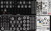 Racked Moog + Tiny Rack