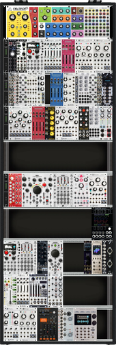 Wishlist 2nd Stage Ib - 19" 84HP Suitcase - (KSPro = Clock Source, Sequencer, MIDI2CV)