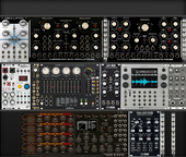 My real Eurorack case 1 with Macbeth modules im waiting for