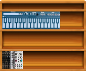 My bluish Eurorack