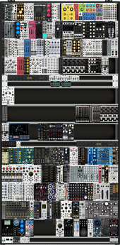 Wishlist 3rd Stage - 2x19" 84HP Suitcase + custom base (4x168HP) - (KSPro = Clock Source, Sequencer, MIDI2CV)