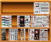 My actual rack (removed modules)