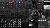 3 Row Synth Rack