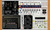 3 My new eurorack case 3 elements effects maths