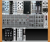 Beginner system in RackBrute (based on LearningModular's training rack)