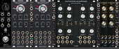 Eowave synth + 2HP black (dans boîtier 64 HP powered)