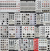 My Serge Eurorack IV (All sequencers top row) with Quadrax