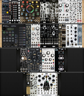 rackbrute 6u and two 4ms pods (pod34 and pod48)