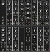 The Dragon Synth; Rack, Left, Rows 5-6 (MU)