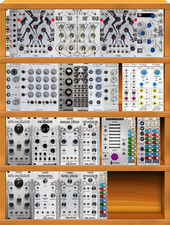 My bleached Eurorack