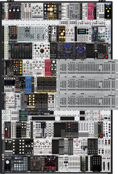 01 - 3rd Stage - 2x19" 7U + 2x 19" 12U 84HP &amp; 2x19" 7U Suitcase + custom base (3x168HP 3U, 2x168HP 1U) - (KSPro = Clock Source, Sequencer, MIDI2CV)
