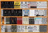 My bleached Eurorack