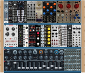 Rackbrute 6U + Minibrute 2s