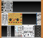 My bleached Eurorack
