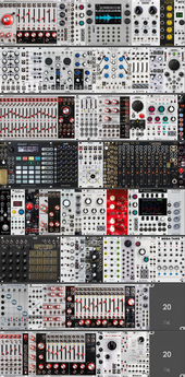 My 7/8 Rows of 104hp Systemm idea Eurorack