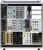 Blue Marvin supporting Eurorack 9U