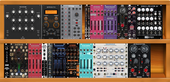 My diy synth (top shelf)