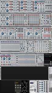 Tom's 14th - 3 TipTop RACKs - Buchla and 'Drum Machine'