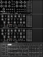 M-0004 Moog Mother-32 x2 + Subharmonicon + Behringer Pro-1