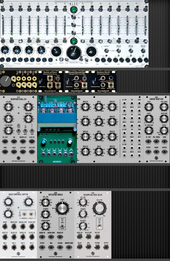 My sanded Eurorack