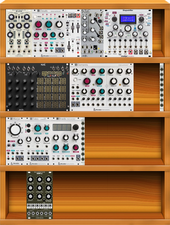 My bleached Eurorack