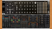 Rackbrute 6u Behringer Rack - Connected to Minibrute 2S