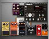 My dirt Pedalboard